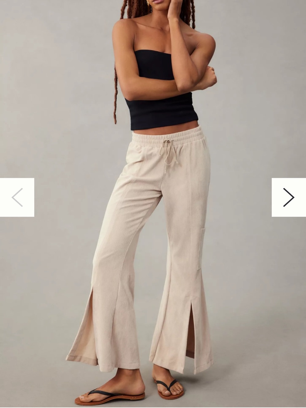 Daily Practice by Anthropologie Drawstring Flare Pants
